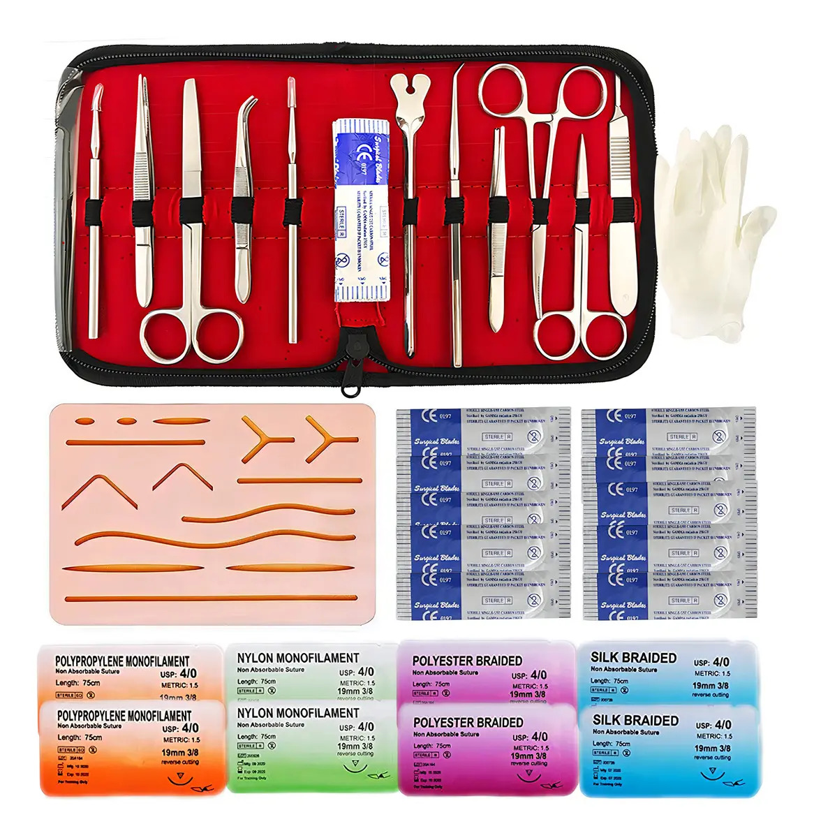 Kit De Práctica De Sutura: Modelos Anatómicos Para Estudiant