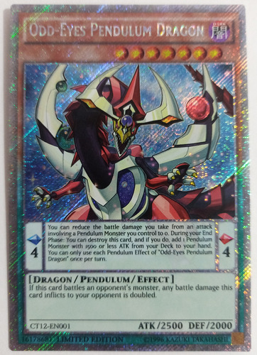 Odd-eyes Pendulum Dragon - Platinum Secret Rare    Ct12