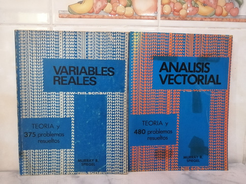 Libro. Variables Reales. Análisis Vectorial. Schaum