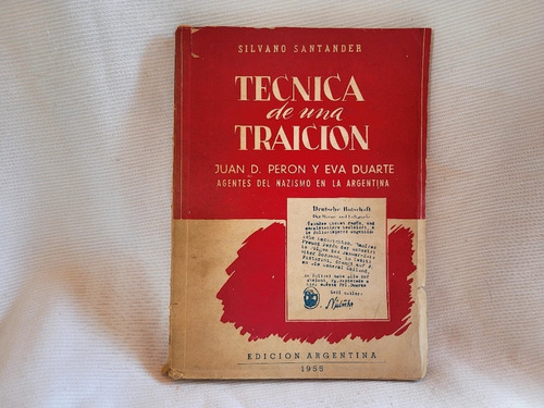 Imagen 1 de 10 de Tecnicas De Una Traicion Silvano Santander Nazismo En Argent