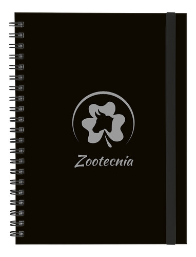 Caderno Universitário Plus Profissões Preto Prata 1 Matéria Cor Zootecnia