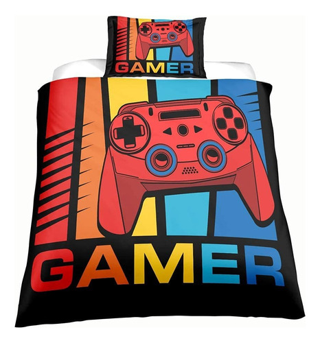 Juego De Ropa De Cama Gamer Para Niños, Ropa De Cama P...