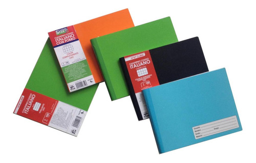 5 Cuadernos Italiano Cosido First Class 100 Hojas Surtido