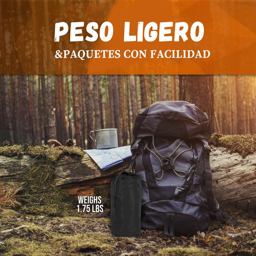 Ruiyue 3 En 1 Poncho De Lluvia Impermeable, Con Capucha,