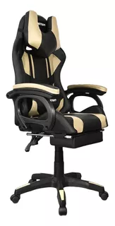 Silla Gamer Extingtion Masajeador Lumbar Apoya Pies - Dorado