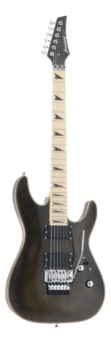 Guitarra elétrica Strinberg SGS250 super strato de  tília transparent black brilhante com diapasão de bordo