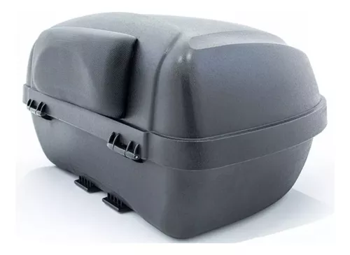 Maletero Para Moto Con Respaldo Top Case Para 2 Cascos 52l