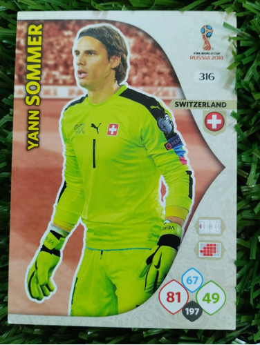 2018 Panini Adrenalyn Yann Sommer#316