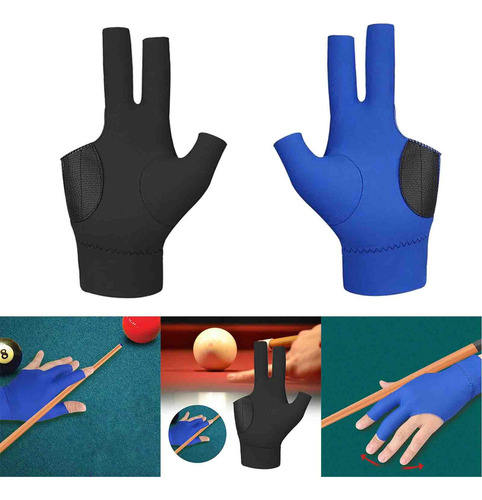Nn 2 Guantes De Billar De Tres Dedos For Mujer