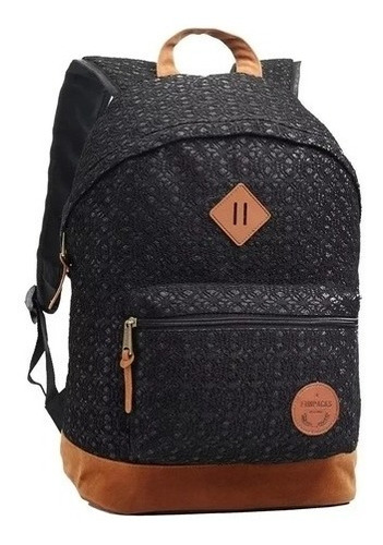 Mochila Juvenil Renda Rendinha Feminina Escolar Casual G