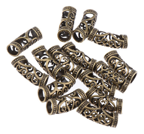 35 Pçs / Lote Dread Lock Beads Anéis De Cabelo Ajustável