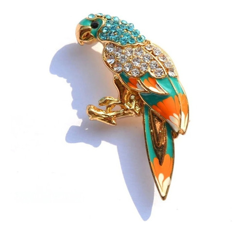 Broche Prendedor Loro Regalo Joyas