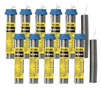 Comprar 10x Tubo De Estanho 63x37 1mm Tubete 25g Soldar Eletrônicos