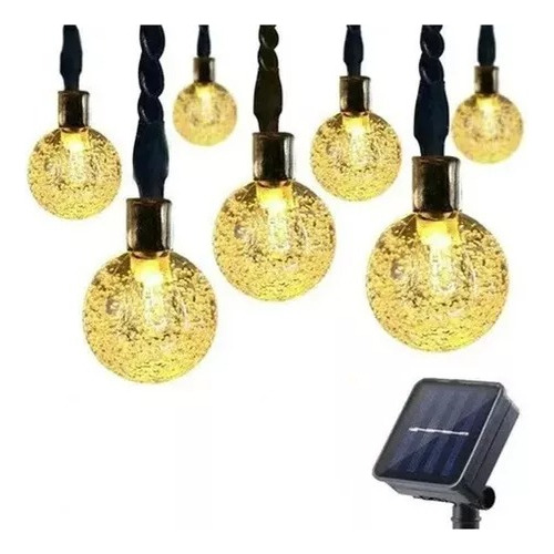 Guirnalda De Luces Solar 22m 200 Foco Jardin Impermeable [u]