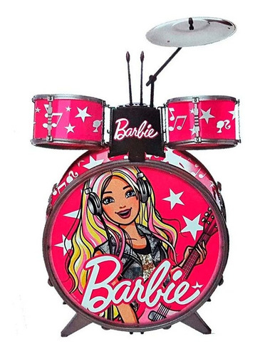 Bateria Para Niñas Nena Infantil Musical Barbie De Juguete 