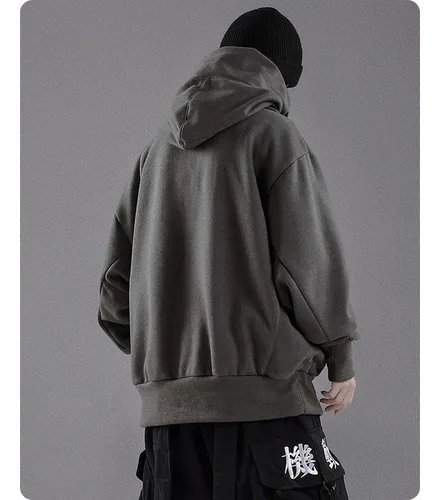 B Emo Alt Techwear - Sudadera Con Capucha Y Cuello Alto Para