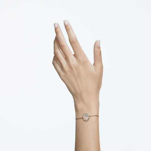 Pulsera Swarovski Signum Blanco Con Baño Tono Oro Rosa Ss