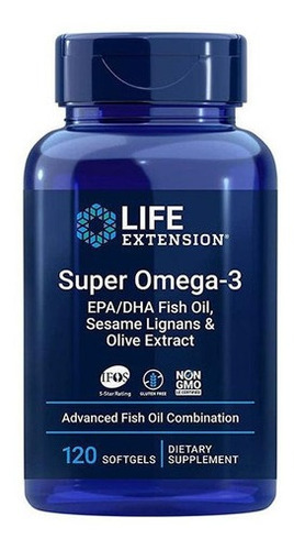 Life Extension, Super Omega-3, 120 Softcaps Sfn Sabor Sin sabor