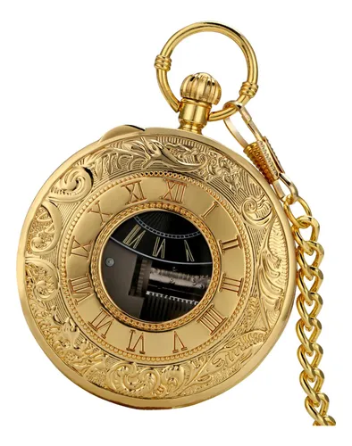 comprar Reloj De Bolsillo De Antiguo Retro Reloj De Cadena Dorado
