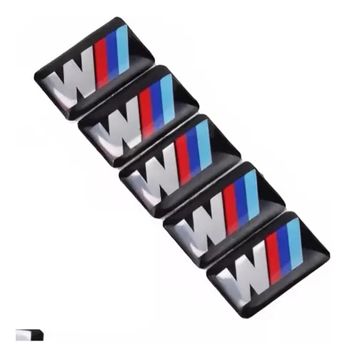 5 Emblemas Bmw M Para Rines O Timon Valor X5 Unidades
