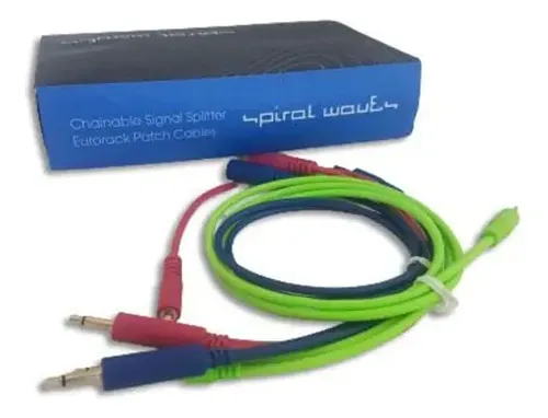 Cu00e2bles De Raccordement Eurorack - Ensemble De 5 Cu00e2bles De Raccordement Mono Tressu00e9s De 3,5 U00e0 3,5 Mm (10 Couleurs / 6 Longueurs) (Violet, 45cm