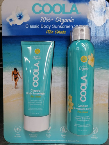 Imagen 2 de 4 de Coola Spray Y Loción Protector Solar Orgánico Spf 30