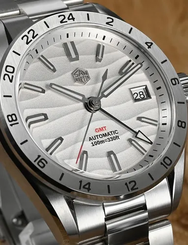 Reloj San Martin Para Hombre Sn0129 Nh34 Gmt, Relojes De De