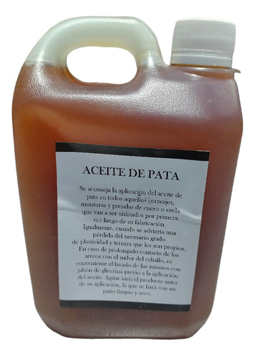 Aceite De Pata X 1 Litro!! Para Montura Recados 