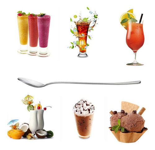 20 Pcs Cucharas Para Mezclar Café De Acero Inoxidable