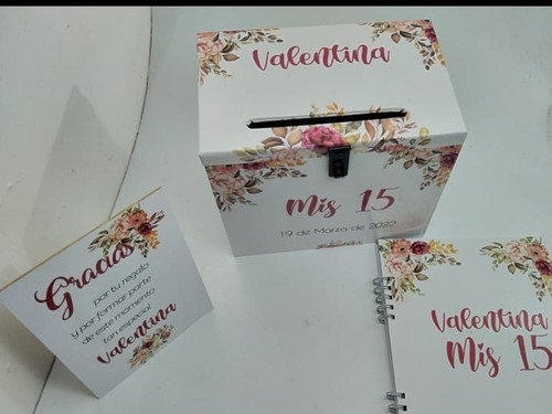Imagen 7 de 10 de Especial Boda Casamiento 15 Años, Buzon Mas Libro De Firmas