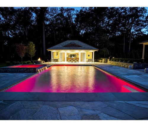 Lampada Piscina Alto Alcance 9w Led Rgb Cores 130mm 1/2pol