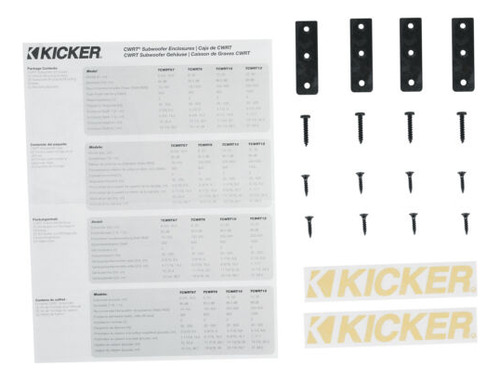 Kicker 48tcwrt672 Comprt 6.75 300w Slim Car Subwoofer+s Ccc
