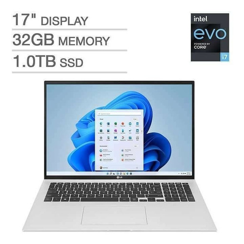Imagen 2 de 5 de Laptop LG 17 Intel Evo I7 1260p 1tb Ssd 32 Gb 12 Generación