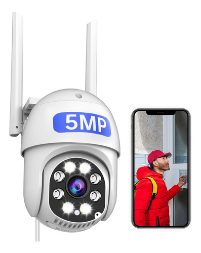 Jooan Camara De Seguridad Para Exteriores De 5 Mp, Camara De