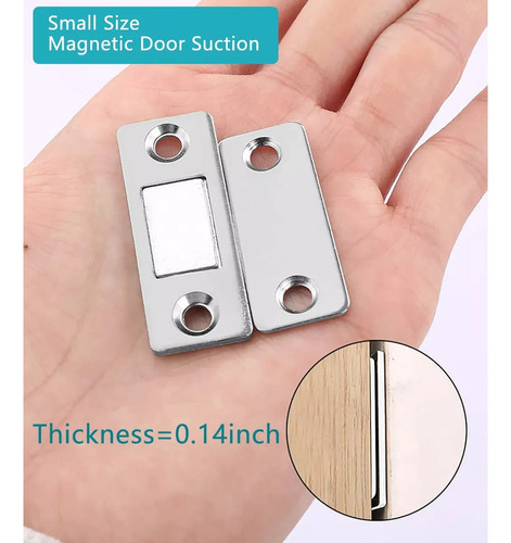10 Cuñas Magnéticas Invisibles Para Puertas De Gabinetes, Ce