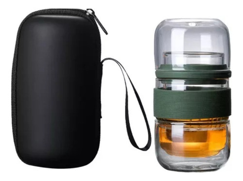 / Juego De Té Portátil De Viaje, Botella Infusora De Vidrio