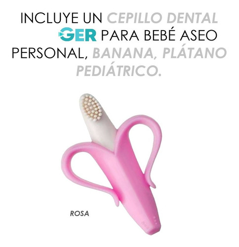 Imagen 1 de 4 de Cepillo Dental Para Bebé Aseo Banana Plátano Pediátrico