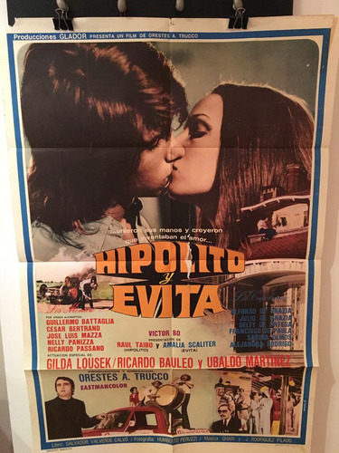 Afiche Original Cine - Hipolito Y Evita