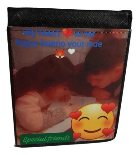 Billetera Hombre Con Tapa De Cuero Sintético Personalizadas