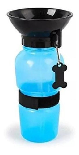 Garrafa Squeeze Para Cães Ou Gatos My Pet Prana Azul