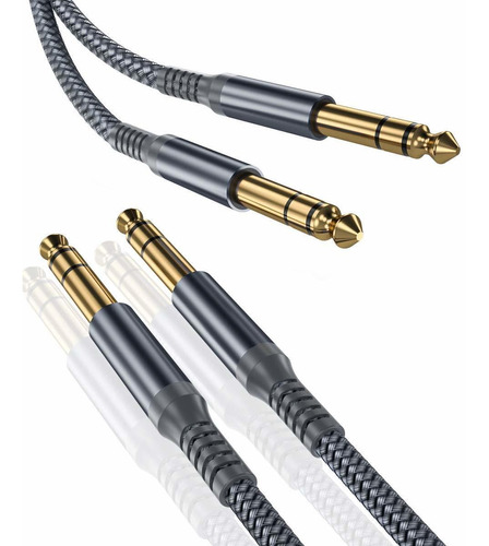 Elebase Cable De Instrumentos Trs De 1/4 Pulgadas (10 Pies 2