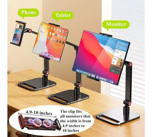 17.3 Soporte Para Monitor Portátil,soporte De Base Extraíble