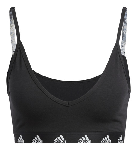 Top adidas Mujer Dama Entrenamiento Purebare Negro