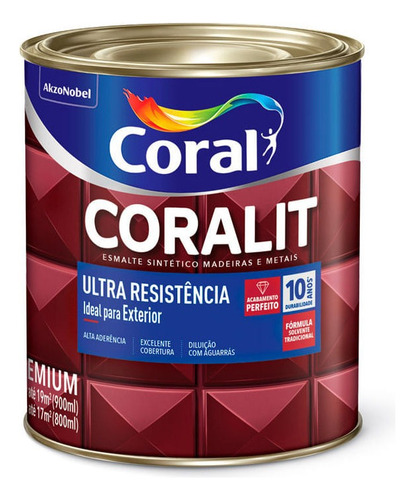 Esmalte Sintético Alto Brilho Coralit Ultraresistência Areia