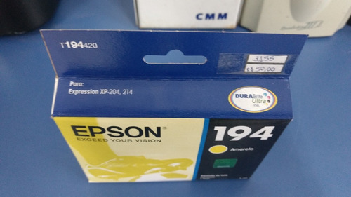 Cartucho Original Epson 194 Amarelo T194420 3ml Novo Lacrado