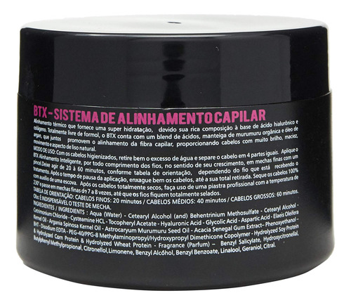Widi Care Sistema De Alinhamento Capilar Btx 300g