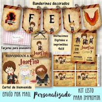 Comprar Kit Imprimible Harry Potter Mod.1 Deco Candy Bar Cumpleaños