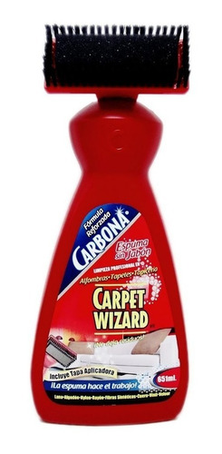 Espuma Limpiadora Carpet Wizard P/ Alfombras Tapicería 651ml