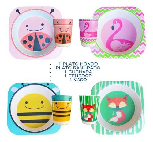 Plato hondo bambu hotsell