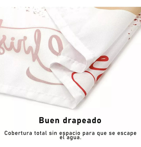 Juego De Fundas Impermeables Con Cortina De Ducha De Navidad